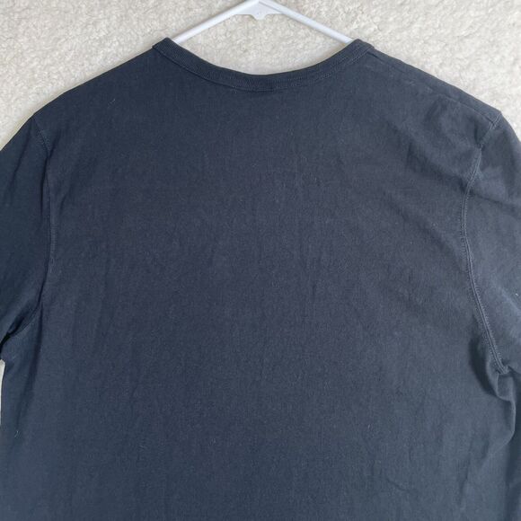 VTG Champion Shirt Mens Large Black Big Logo Embroidered Heavy Cotton Heritage - Picture 8 of 11